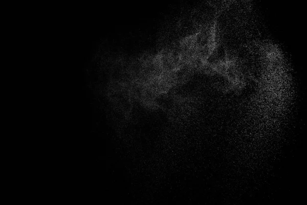 Éclaboussures abstraites d'eau sur fond noir. — Photo