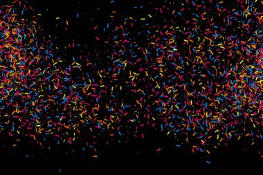 Renkli patlama konfeti. Renkli grenli doku vektör.