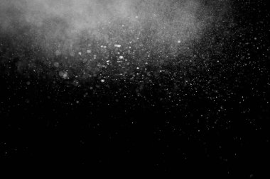 Abstract splashes of water on black background. clipart