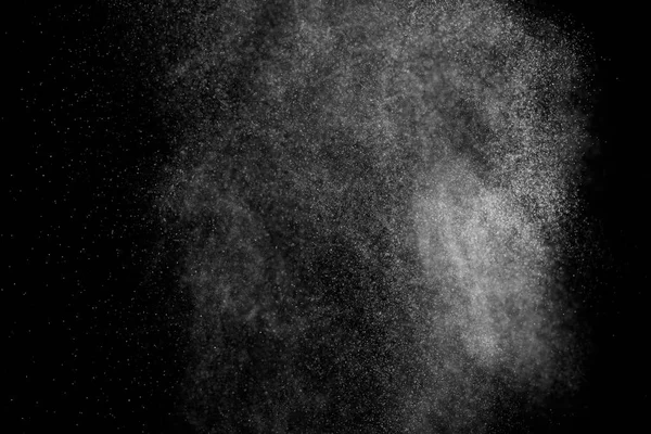 黒い背景の上の水の抽象的な飛沫. — ストック写真