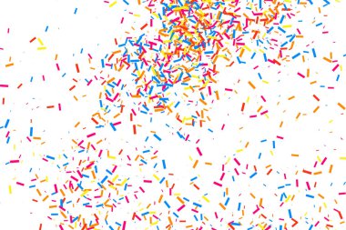 Renkli patlama konfeti. Renkli grenli doku vektör.