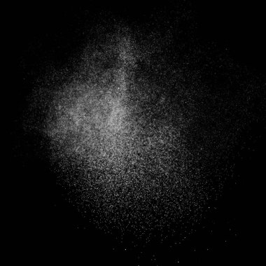 Kare siyah bir zemin üzerine su soyut sıçraması.