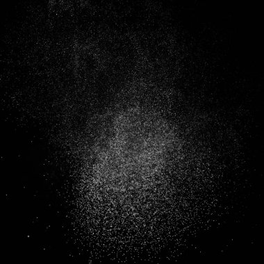 Kare siyah bir zemin üzerine su soyut sıçraması.