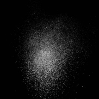 Kare siyah bir zemin üzerine su soyut sıçraması.