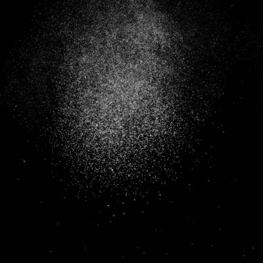 Kare siyah bir zemin üzerine su soyut sıçraması.