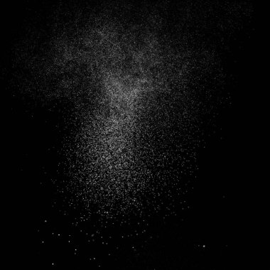 Kare siyah bir zemin üzerine su soyut sıçraması.