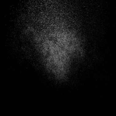 Kare siyah bir zemin üzerine su soyut sıçraması.