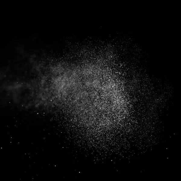 Kare siyah bir zemin üzerine su soyut sıçraması.