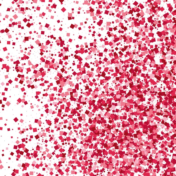 Scarlet explosion of confetti isolated on white. — Stock Vector