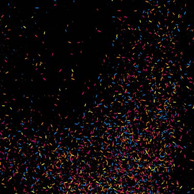 Renkli patlama konfeti. Renkli grenli doku vektör.