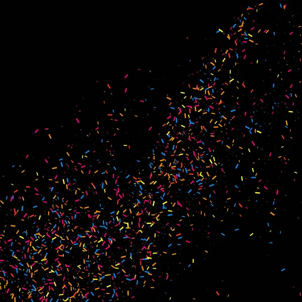 Colorful explosion of confetti.  Colored grainy texture vector. — Stock Vector