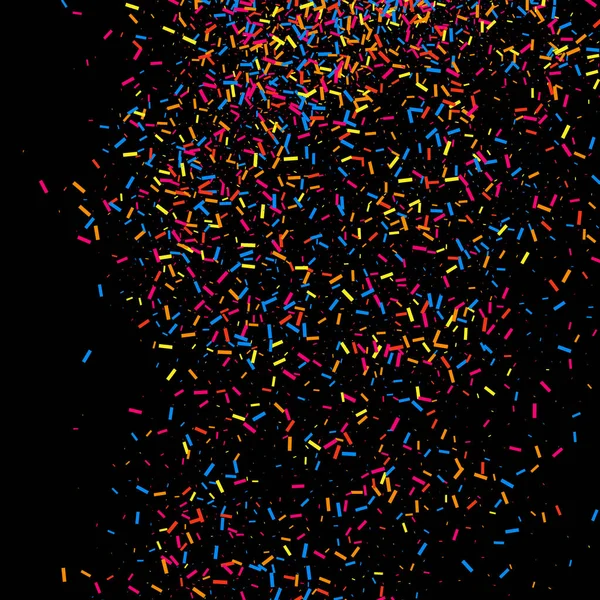 Färgglad explosion av konfetti. Färgade grynig konsistens vektor. — Stock vektor