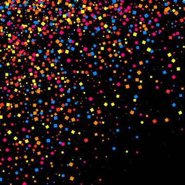 Renkli patlama konfeti. Renkli grenli doku vektör.