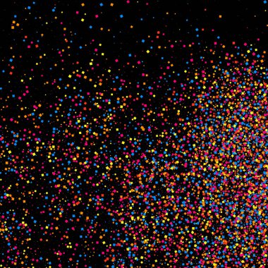 Renkli patlama konfeti. Renkli grenli doku vektör.