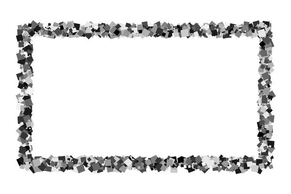 Черный кадр на белом фоне. — стоковый вектор