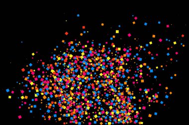 Renkli patlama konfeti. Renkli grenli doku vektör.