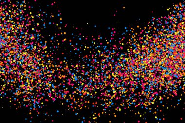 Renkli patlama konfeti. Renkli grenli doku vektör.