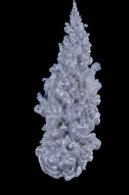 Gümüş bulut akrilik boya su.