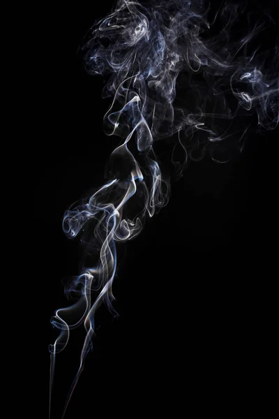 Freeze Motion Smoke Black Background Abstract Vape Clouds — Stock Photo, Image