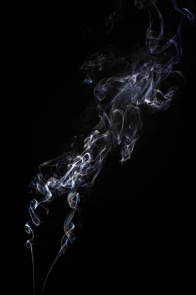 Gefrierbewegung Von Rauch Auf Schwarzem Hintergrund Abstrakte Nebelwolken — Stockfoto