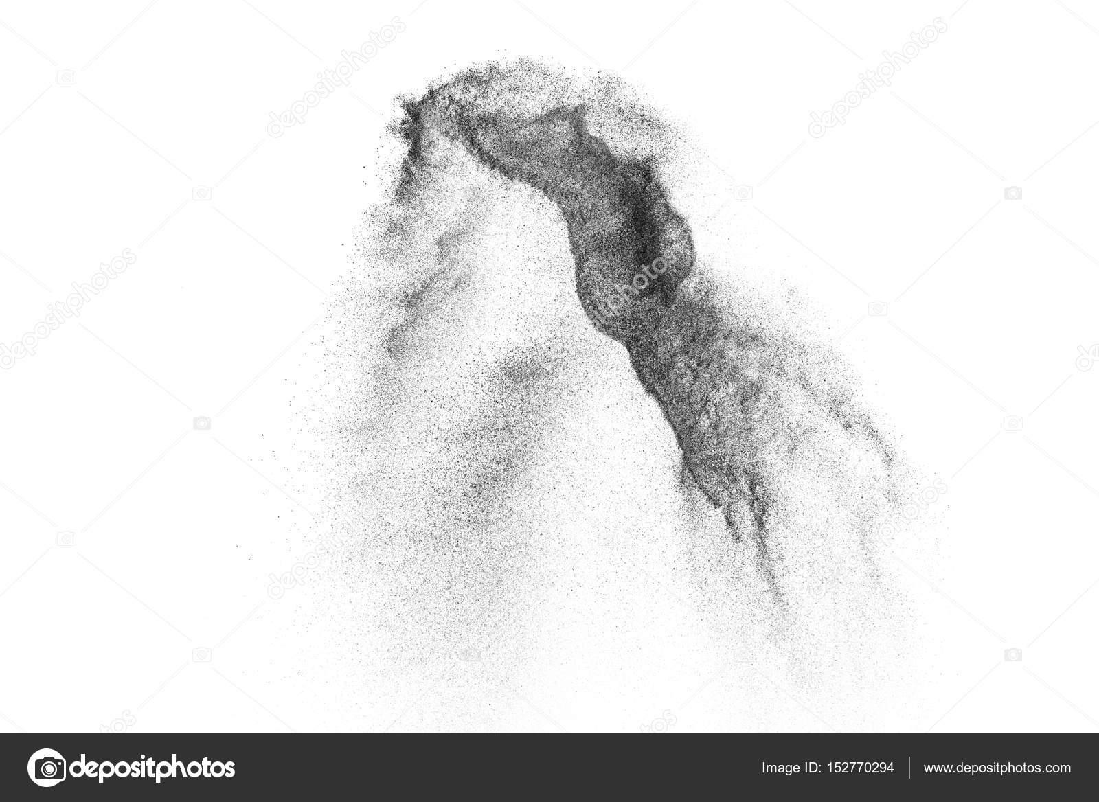 Freeze motion of black particles. Stock Illustration by ©sergio34 #152770294