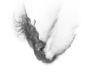 Siyah parçacıkların hareket dondurmak. 