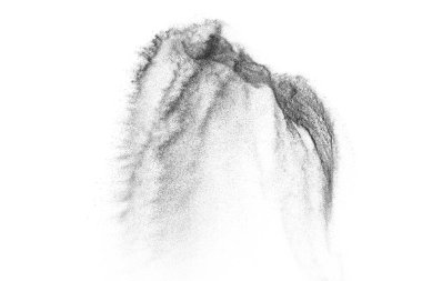 Siyah parçacıkların hareket dondurmak. 