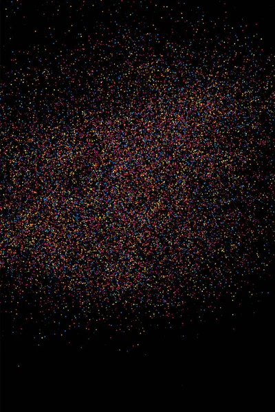 Explosion colorée de confettis. vecteur de texture granuleuse colorée . — Image vectorielle