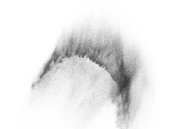 Siyah parçacıkların hareket dondurmak. 