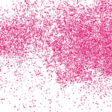 Beyaz izole konfeti kırmızı patlama. 