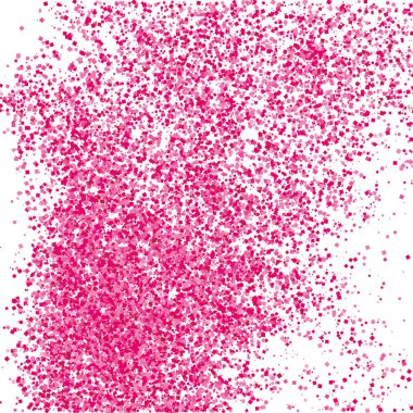 Beyaz izole konfeti kırmızı patlama. 