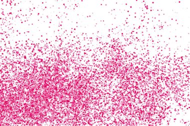 Beyaz izole konfeti kırmızı patlama. 