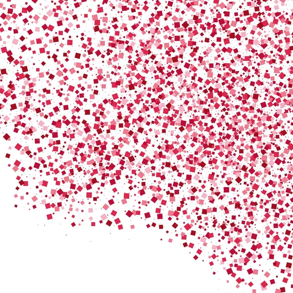 Beyaz izole konfeti kırmızı patlama. 