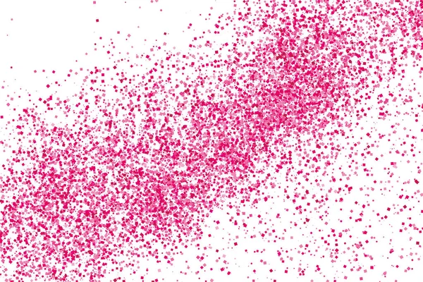 Beyaz izole konfeti kırmızı patlama. 