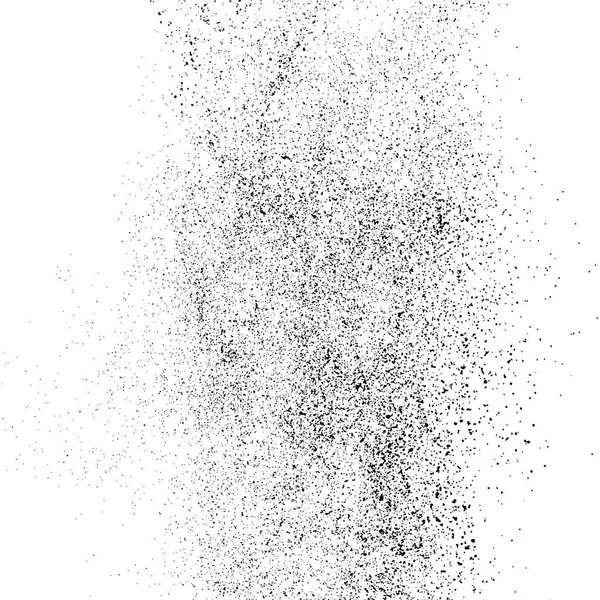 Texture granuleuse noire isolée sur blanc . — Image vectorielle