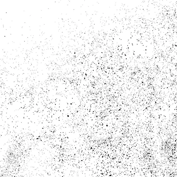 Textura granulada negra aislada en blanco . — Vector de stock