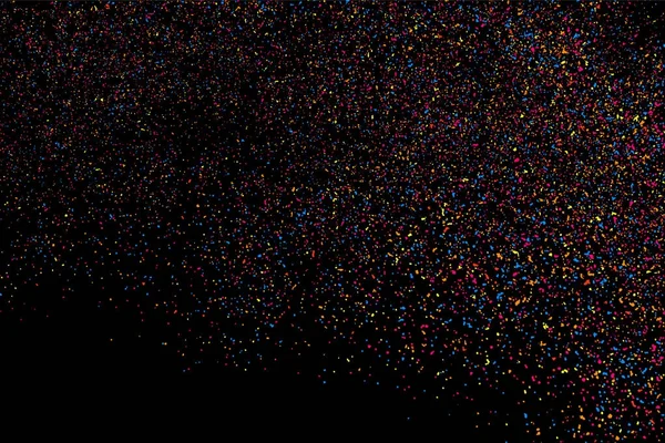 Eksplozja kolorowe konfetti. Wektor koloru tekstury ziarniste. — Wektor stockowy