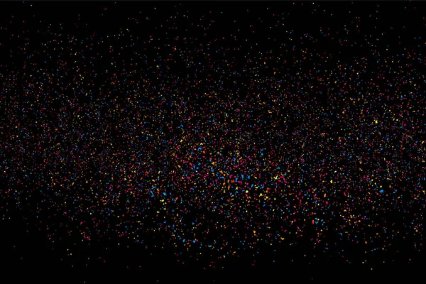 Colorida explosión de confeti. vector de textura granulada de color . — Vector de stock