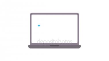 Morph bir akıllı telefon içine belgili tanımlık laptop. Bilgisayarda mektup yazma. Posta alma bildirimi.