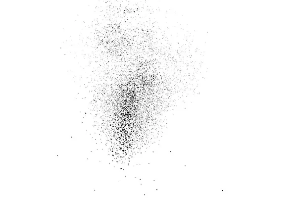 Textura granulada preta isolada sobre branco . —  Vetores de Stock