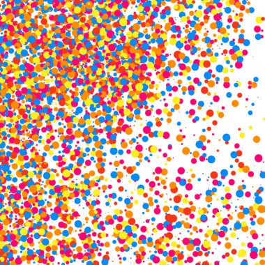Renkli patlama konfeti. Renkli grenli doku vektör.