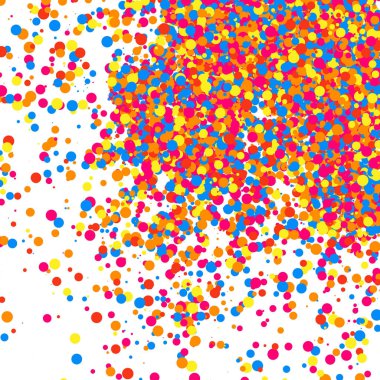 Renkli patlama konfeti. Renkli grenli doku vektör.