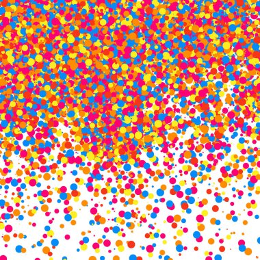 Renkli patlama konfeti. Renkli grenli doku vektör.