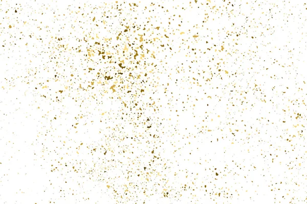Altın glitter doku üzerinde beyaz izole.