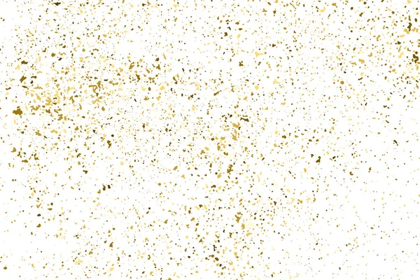 Gold glitter Textur isoliert auf Weiß. — Stockvektor