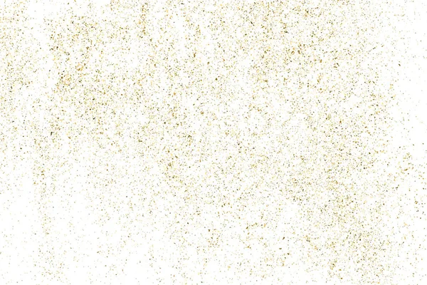 Gold glitter texture isolated on white. — Stock Vector