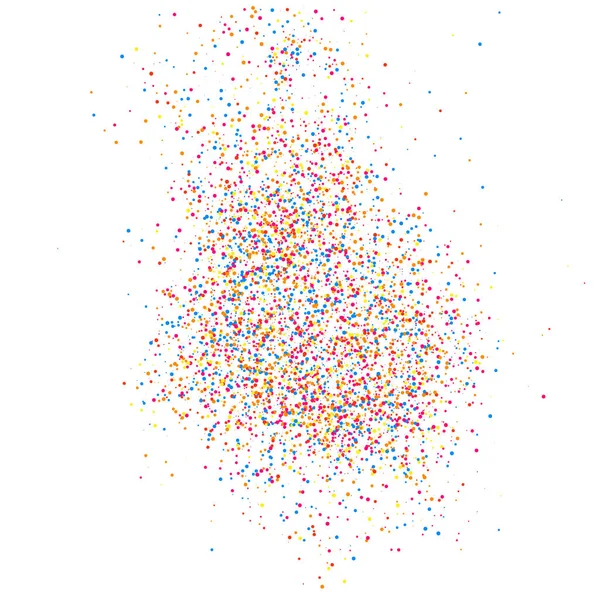Красочный взрыв конфетти. Цветной вектор текстуры зерна . — стоковый вектор