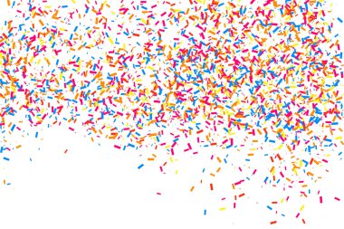 Renkli patlama konfeti. Renkli grenli doku vektör.