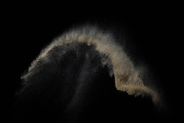 Sandy explosie geïsoleerd. — Stockfoto