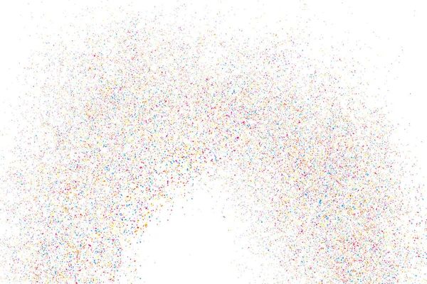 Explosion colorée de confettis. vecteur de texture granuleuse colorée . — Image vectorielle